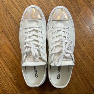 Women’s converse rose gold toe